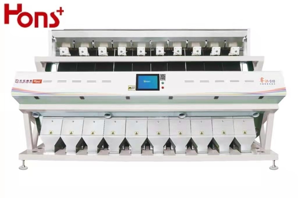 6.0T/H FPGA 10 Chutes  Industrial Raw CCD Color Sorter For Beans